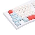 FEKER Alice80 68-key 65% Gasket Hot Swappable Split Wired/Wireless Mechanical Keyboard with Gateron Switch - White. 