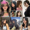 BUQI Synthetic 3D Bangs Clip-In Hair Extension Natural Hair Fringe Topper Bangs Invisible Clourse Hairpieces For Women. 