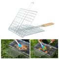 Stainless Steel BBQ Grill Net Medium Size Stainless Steel Premium Quality Barbeque Grill Net Clip Bbq Tool Big Size Stainless Steel - Silver.. 