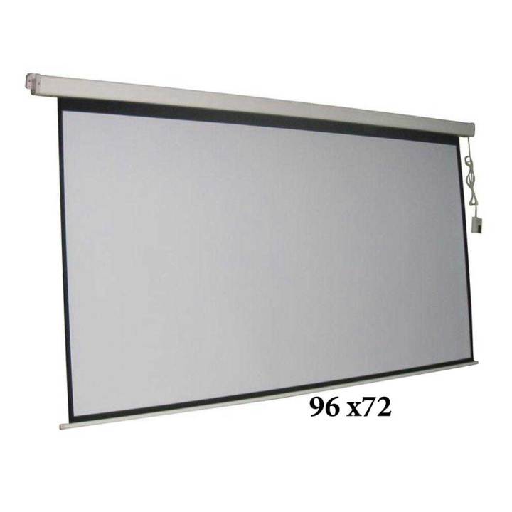 Electric Projector Screen: Vega Motorized Remote Control 8×6 Feet (96×72)