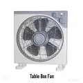 Cool Air Electric Box Table Fan 12 Inch 5 Blade. 
