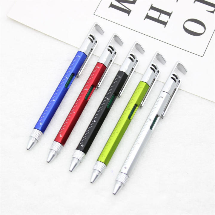 Foldable%20All%20in%20one%20Pen%20Handy%20Portable%20Precision%20Multifunction%20Pen%20Ergonomic%20Ballpoint%20Pen%20for%20Office%20Supplies%20Student%20Gear%20Writing%20Instrument%20Stand%20Measuring%20Tool%20-%20Image%203