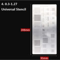 New Model Bga Reballing Stencil For Mobile Phone Mtk Msm Vip80 Spreadtrum Camera Cpu Ram Pm Power Ic. 