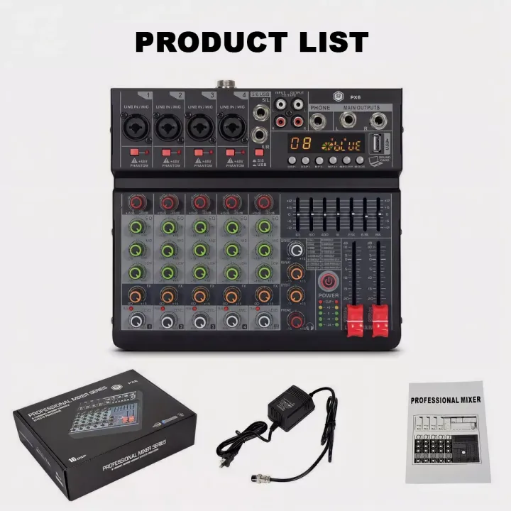 BOMGE%20RV6%20Professional%206-Channel%20Audio%20Mixer%20with%2016%20DSP%20Effects,%207-Band%20EQ,%20Independent%2048V%20Phantom%20Power%20Function,%20USB%20Interface%20Recording,%20Suitable%20for%20Studio/DJ%20Stage/Party/Home%20Recording%20-%20Image%205