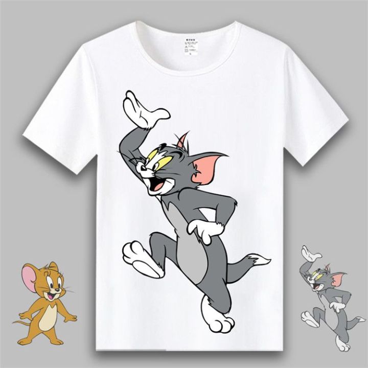 Cat%20and%20Mouse%20Anime%20Short%20SleeveTT-shirt%20Student%20Male%20and%20Female%20Couple%20Business%20Attire%20Cartoon%20Clothes%20Tom%20Jerry%20Clothes%20Summer%20-%20Image%204