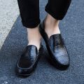 【ZIME】big size 36-47 slip on casual men loafers spring and autumn mens moccasins shoes men's flats shoes. 