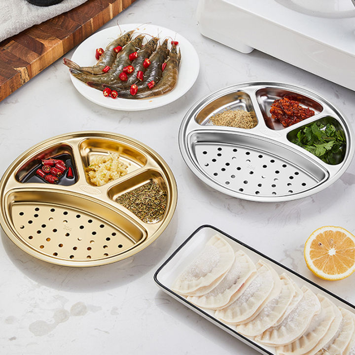 KOKKO%20Stainless%20Steel%20Round%20Divided%20Plates,%20Stackable%20Dinner%20Plates%20With%204%20Compartment,%20Divided%20Tray%20Sauce%20Dish%20For%20Home%20Kitchen%20BBQ%20Restaurant%20-%20Image%205