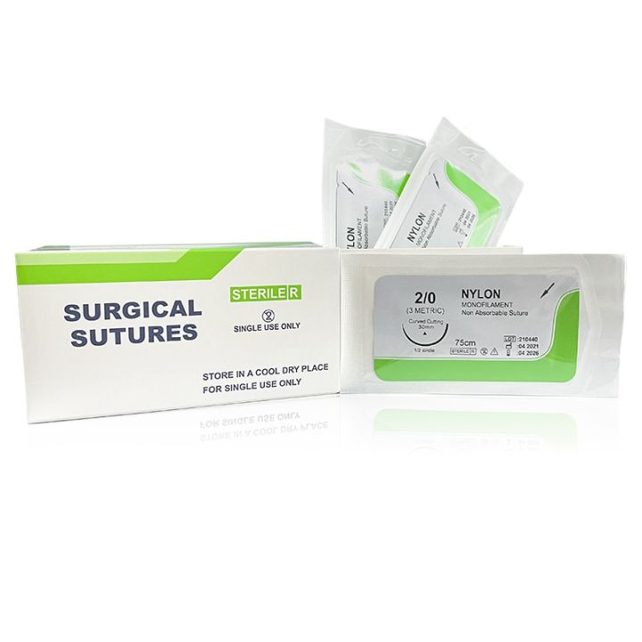 12Pcs%2075cm%202/0%203/0%204/0%20Medical%20Surgical%20Suture%20Nylon%20Silk%20Polypropylene%20Polyester%20Monofilament%20Thread%20Suture%20Teaching%20Exercises%20-%20Image%202