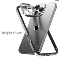 QianxiNew Good Thermal Shock Absorber Metal Phone Case More Fit Silicone Frame Aluminum 13 Pr 15 14 Camera Protection + Hybrid for iPhone 16o Max. 