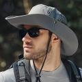 Prism New Fashion Summer Bucket Hat Cowboy Men Outdoor Fishing Hiking Beach Hats Mesh Breathable Anti UV Sun Cap Large Wide Brim 60CM. 