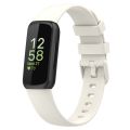 For Fitbit Inspire3 Solid Color Silicone Watch Band, Size:S Size. 