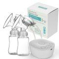 Intelligent Microcomputer Double Electric Breast pump Set/ Manual Breast feeding pump with 2 bottles BBA Free. 