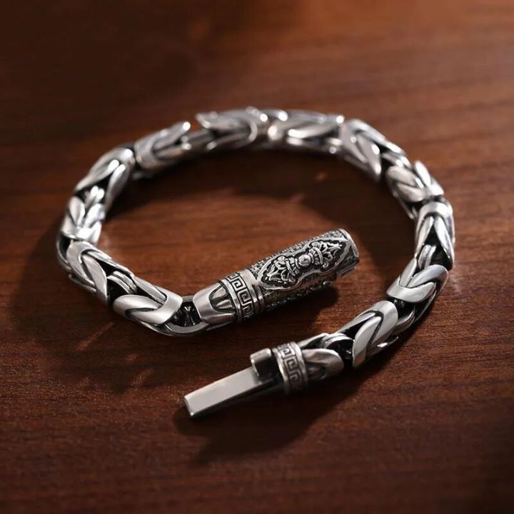 Handmade National Fashion Safe Woven Bracelet Men's Fashion Retro Jewelry Niche Design Accessories Bracelets for Women Man Homme