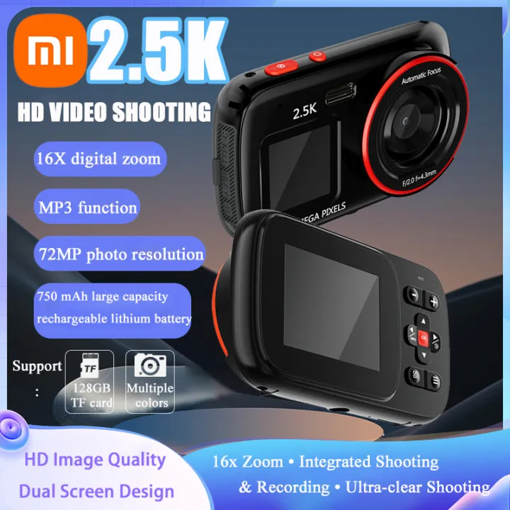Xiaomi HD Digital Camera Dual Screen 16X Digtal Zoom Auto Focus High-Definition 72MP Suitable For Home Travel Portable