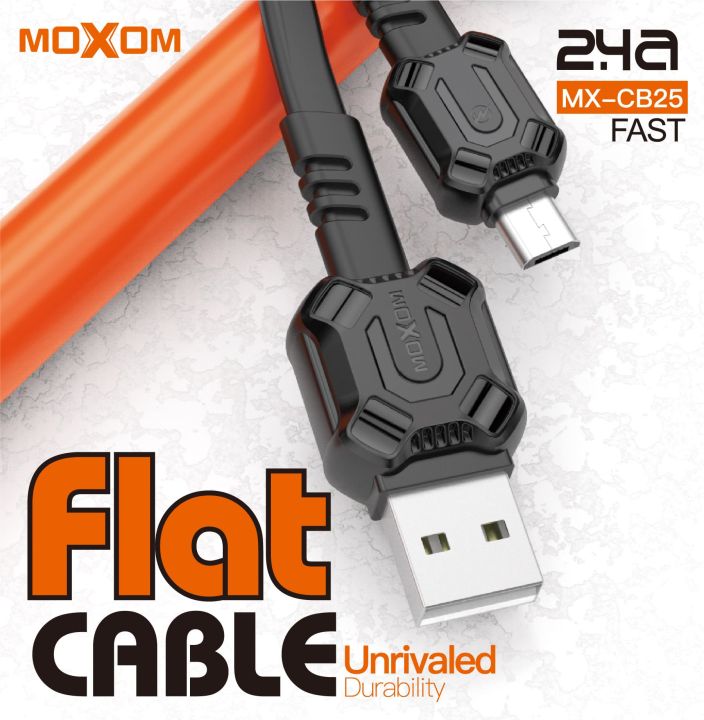 Data%20Cable%20USB%20Type%20C%20MOXOM%20MX-CB25%20Fast%20Charging/Data%20Connector%20Stylish%20and%20Luxurious%20TYPE-C%20Flat%20Cable%20High%20Data%20Transfer%20Speed%20%E2%80%8B%E2%80%8BMOXOM%20MX-CB25%20FAST%20DATA%20&%20CHARGING%20-%20Image%206