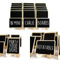 10PCS Mini Chalkboard Signs With Easel Wedding, Birthday Parties, Message Board Signs And Event Decor Wooden Place Cards. 