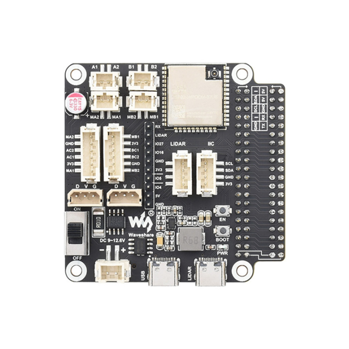 Waveshare General Driver Board Multi-Function Interface Driver Board Accessory for Robots Based on ESP32 Supports WIFI Bluetooth ESP-NOW