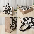 【ALLGOOD】1pc Large Capacity Foldable Cloth Shopping Bag Flower Pattern Bag Reusable Eco Friendly Waterproof Grocery Bags Shopping Tote Bags Shoulder Bag. 