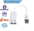 USB Sound Card Virtual 7.1 3D External USB Audio Adapter USB to Jack 3.5mm Earphone Micphone Sound Card for Laptop Notebook PC. 