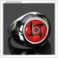 ShopSphere Ring Naruto Akatsuki Uchiha Sasuke Itachi Sharingan Cosplay Rings For Women Men Can Adjustable. 