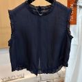 Korean Style Sleeveless Shirt for Women Summer 2025 New Elegant Versatile Sweet Top Trendy. 