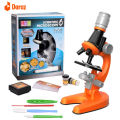 Kids Science Microscope Set 1200 Times Mini Scientific  Tool Biological Testing Experimental Equipment Students Gift. 