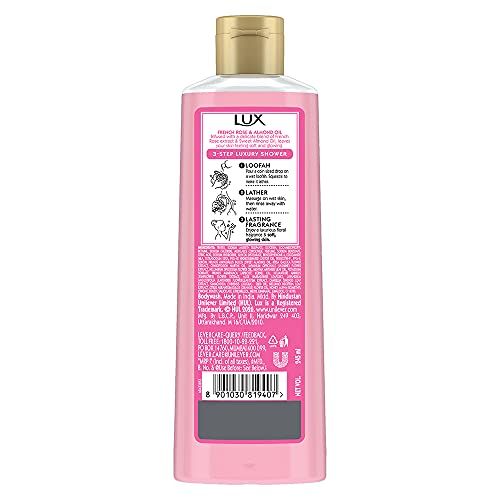 LUX%20Shower%20Gel,%20French%20Rose%20Fragrance%20&%20Almond%20Oil%20Bodywash,%20With%20Glycerine%20For%20Soft%20&%20Glowing%20Skin,%20Paraben%20Free,%20245%20ml%20(FROM%20INDIA)%20JEZ%20-%20Image%202