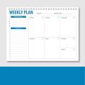 Weekly Planner Planning Notepad To-do Planner Daily Schedules Achieve Your Goals. 