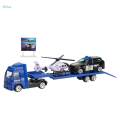 1/64 Scale Tow Truck Pull Back Truck Educational Toys Crane Trailer Tow Truck Toy for Children. 