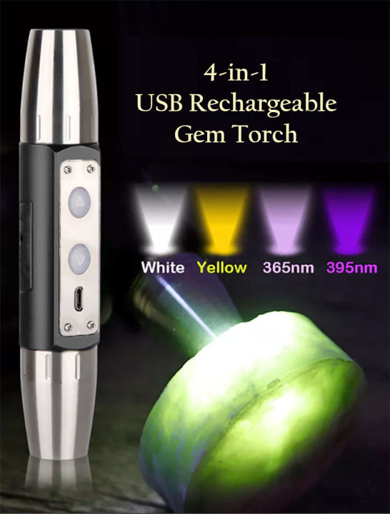 Professional%20Gem%20&%20Jewellery%20Torch%204-in-One%20USB%20Rechargeable%20White,%20Yellow,395nm%20&%20365nm%20UV%20Light%20-%20Image%203