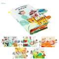 Baby Crinkle Book Development Books Soft Carseat Toy Interactive Infant touch Cloth Book Hand Puppet Fabric Books for Birthday Activity. 
