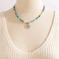 Colorful Beaded Necklace for Women Charm Pearl Shell Crystal Handmade Clavicle Chain Party Jewelry Accessories. 