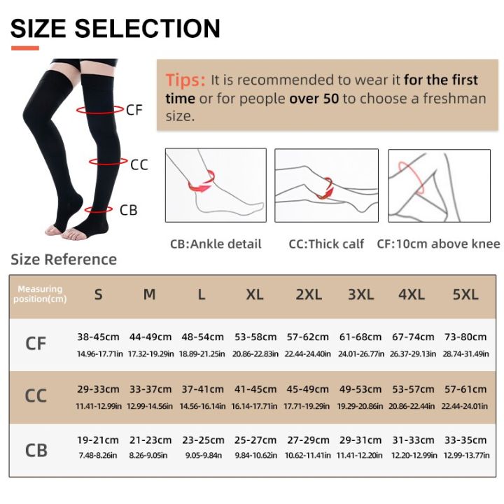 23-32mmHg%20Elastic%20Nursing%20Compression%20Stocking%20Unisex%20Medical%20Class%202%20Pressure%20Stockings%20Sleep%20Feet%20Varicose%20Vein%20Sock%20-%20Image%202