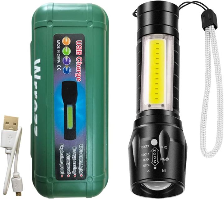 Rechargeable mini LED Torch with box