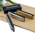 10 Hole Harmonica Mouth Organ Puzzle Musical Instrument Beginner Teaching Playing Gift Copper Core Resin Harmonica Harp. 