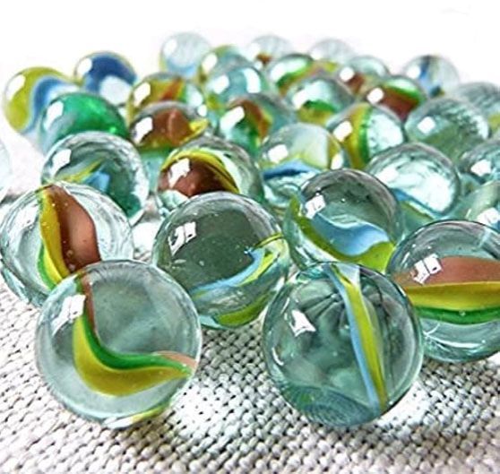 Glass Marble Stone Balls Teak Ball 10 / 50 / 100 Jill Bola