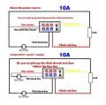 Digital DC Voltmeter Voltage meter Ammeter Amp meter for Solar or DIY 10A 100v. 