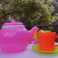 Pretend Play Tea Party Set / Toy Tea Cup Set Kids Kitchen pots. 