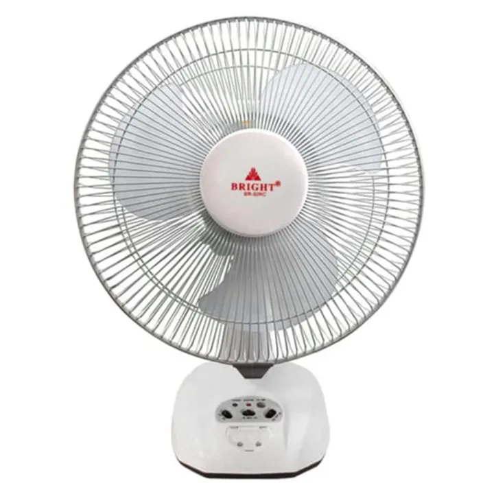 Bright AC/DC Rechargeable Table Fan - 12" BR-92RC