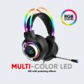 Armaggeddon Atom 9 RGB Headband Gaming Stereo Headphone with Mic. 