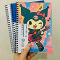 Note Pad | Spiral Notebook | Journal | A5 | 100Pgs | Kuromi Spiral Notebook Gift. 