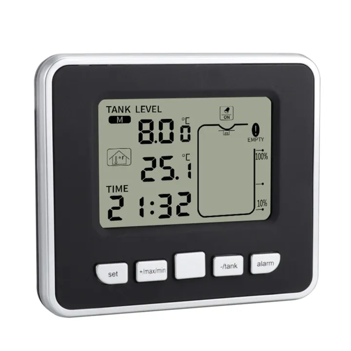 Kit%20Measuring%20Tank%20Liquid%20Ultrasonic%20Flow%20Wireless%20Monitor%20Alarm%20Meter%20Level%20Water%20Sensor%20Time%20Transmitter%20Depth%20-%20Image%205