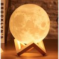 15CM Non-Rechargeable LED Moon Lamp with Touch Sensor Night Light Multi Colors For Home Bedroom Gift Non Rechargeable Lamp. 