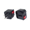 Wonpro Universal Japan United States Canada Philippines Thailand power connector AU EU UK swiss italy to US travel adapter plug Type B with switch and indicator lamp. 