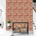Creative 3D Stereo Wall Stickers Self-adhesive Wallpaper Brick Pattern Peel and Stick Moisture-proof Waterproof Wallpaper. 