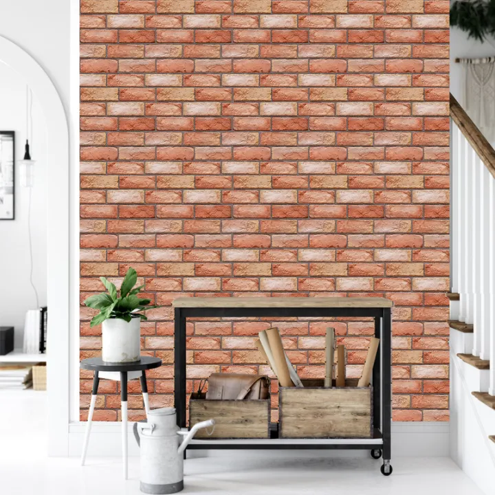 Creative%203D%20Stereo%20Wall%20Stickers%20Self-adhesive%20Wallpaper%20Brick%20Pattern%20Peel%20and%20Stick%20Moisture-proof%20Waterproof%20Wallpaper%20-%20Image%202