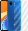 Carbon Fiber Transparent Back Sticker for Redmi 9C, Silicone Case with Bumper Protection, Precise Cutouts, Raised Lips for Screen and Camera Protection. 