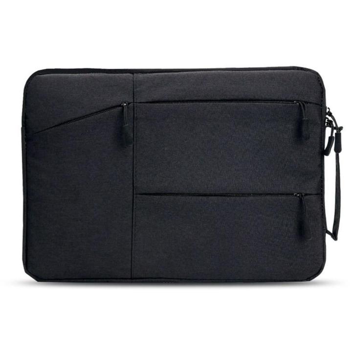 14 Inch Laptop Sleeve Case With Small Accessory Bag - Water Resistant, Shockproof, Fits Lenovo Yoga, Dell XPS, MacBook Pro, Black