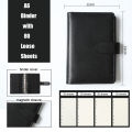PU Leather A6 Notebook Binder Budget Planner Binder Cover with Pocket Personal Cash Budget Envelopes System 6 Hole Binder Zipper Folder Loose Sheets. 
