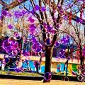 Bubble Gun Fully Automatic Big Bubble Blower Purple Bubble Blue Bubble Machine Children's Light Toy Boys and Girls Gift. 